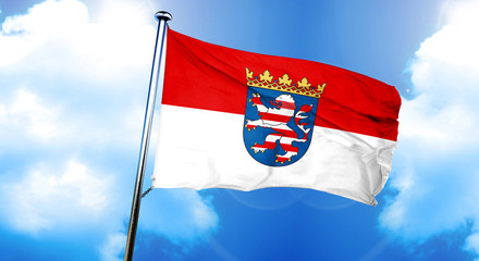 Hesse flag, 3D rendering