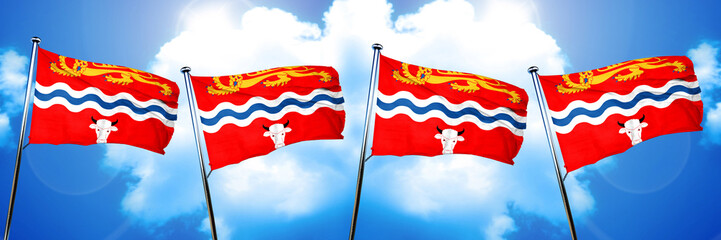 Herefordshire flag, 3D rendering