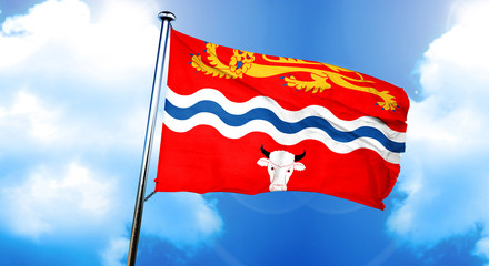 Herefordshire flag, 3D rendering