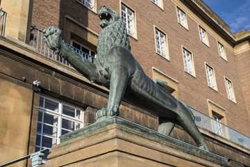 Heraldic Lion at Noriwch City Hall