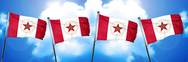 Birmingham flag, 3D rendering