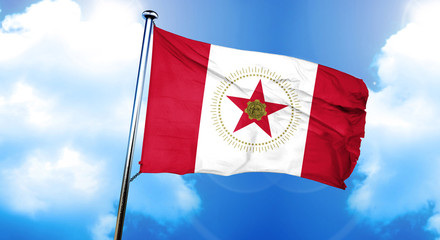 Birmingham flag, 3D rendering