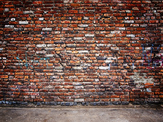 Textured background: old brick wall pattern