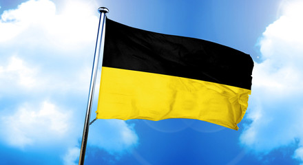 Baden Wurttemberg flag, 3D rendering