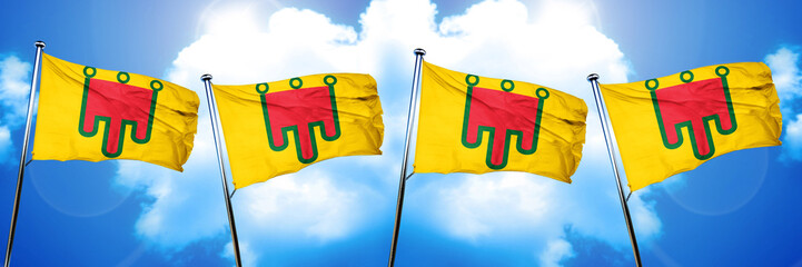 auvergne flag, 3D rendering