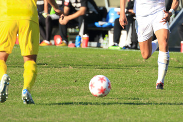 Soccer, dribble scene