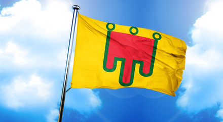 auvergne flag, 3D rendering