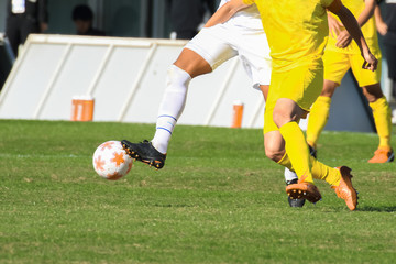 Soccer, dribble scene