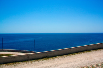 Winding Road In The Mountains Along The Coast