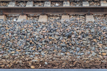 Train railways with little stones useful for background