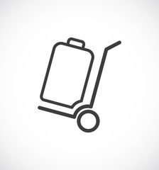 luggage cart icon