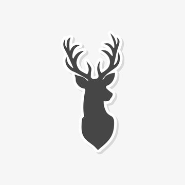 Deer head illustration vector - Illustration
