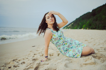 Young woman on a beach