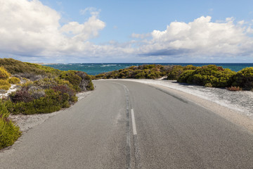 Scenic view over one of the beaches of Rottnest island, Australi