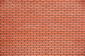 Red brick wall a background.