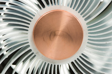 Abstract macro with a detail of a heatsink