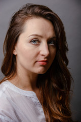 Fototapeta premium young woman portrait in studio
