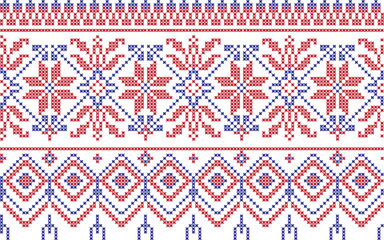 embroidered Ukrainian national pattern cross