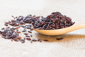Asian group of grain rice,black rice,red rice ,rice riceberry in
