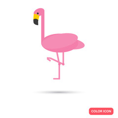 Flamingo color flat icon