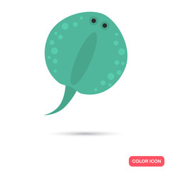 Stingray color flat icon