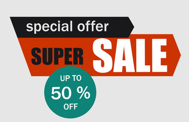 Sale.  Banner and Poster Design