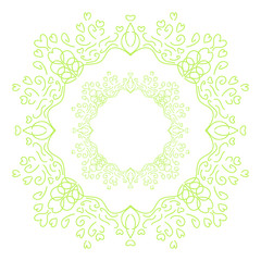 Flower Mandalas. Vintage decorative elements