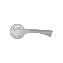 Classic door handle isolated on white background.Realistic vector illustration.