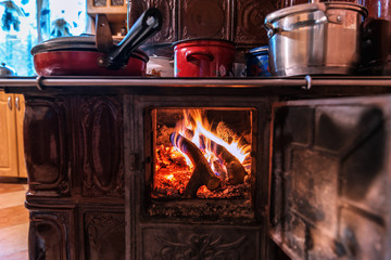 stove in the kitchen