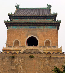 Obraz premium Bell Tower (Zhonglou) - official timepiece of Beijing until 1924