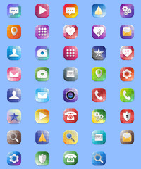 Set 49 modern icon