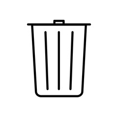 Trash bin vector icon
