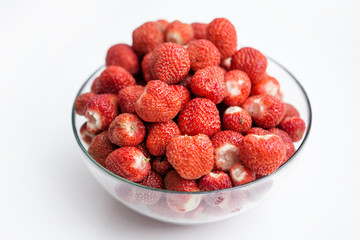 plate with strawberry