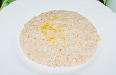 Wheat milk porridge for baby food and dietary