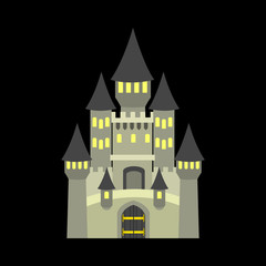 castle flat icon