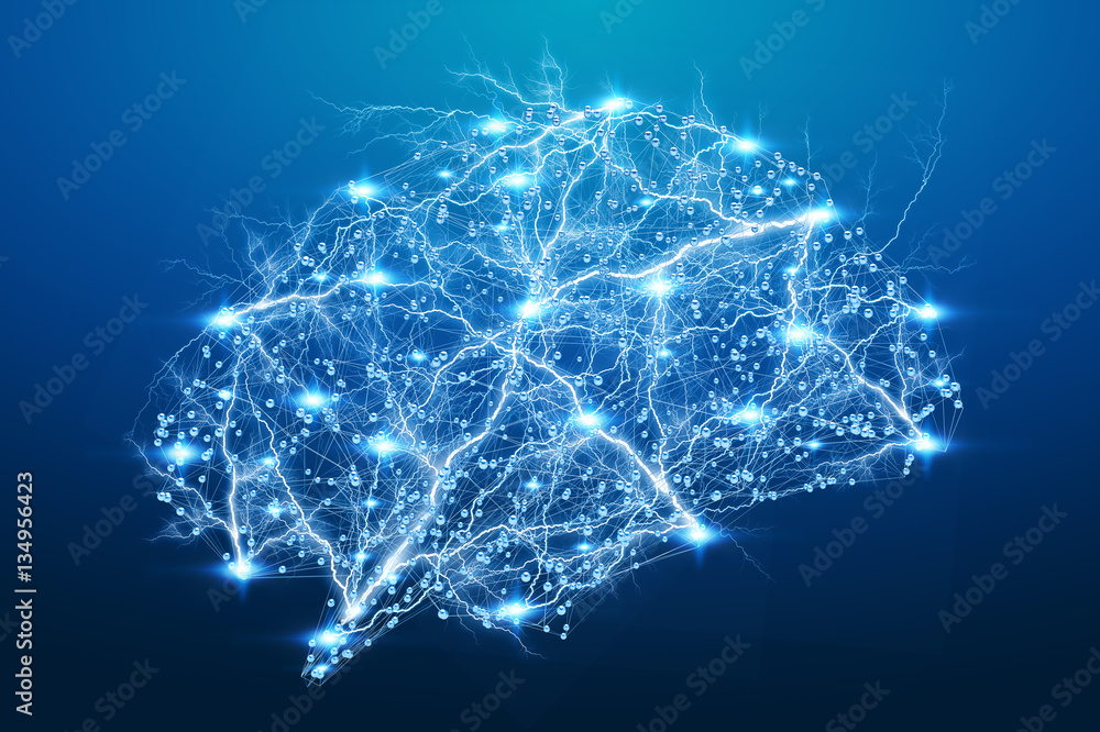 Poster digital x-ray human brain 3d rendering
