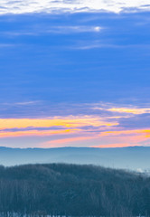 Lviv city landscape in the morning
