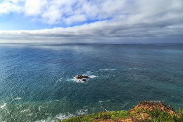 Panoramic coastal view in Cabo da Roca.