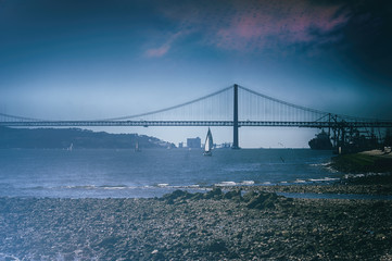 25 th April Bridge in Lisbon