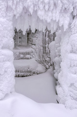 frame of frozen snow