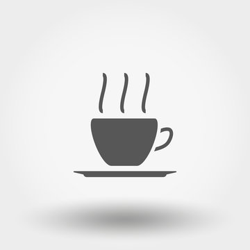 Hot coffee line icon