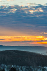 Lviv city landscape in the morning