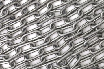 Chain texture. Iron chain background. Guy close up shot wallpaper. Gray string background. Chain background. Silver color range background image. Chain on white underlay. Metalic back part.
