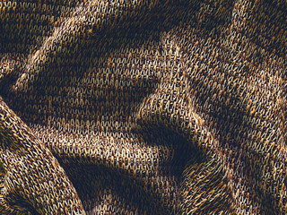 Crushed wool sweater