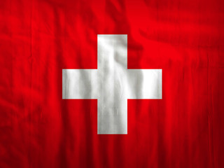 Switzerland flag fabric texture textile