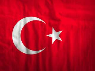 Turkey flag fabric texture textile