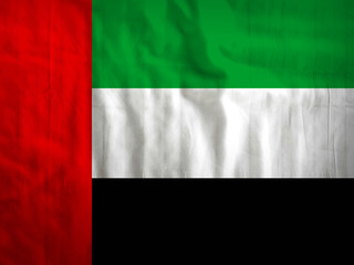 United Arab Emirates flag fabric texture textile