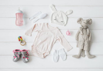 Set of clothing and items for a baby © Kaspars Grinvalds