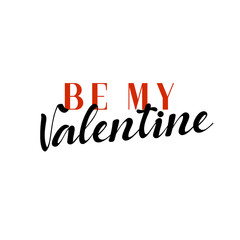 Lettering Be my Valentine