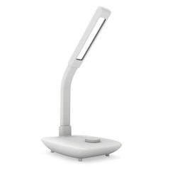 Led Sensor Desk Lamps. 3D render isolated on white background. Template for Object Presentation.